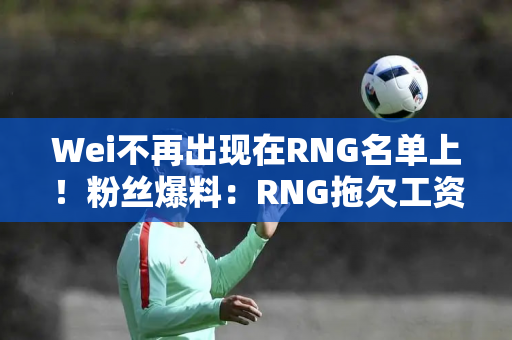 Wei不再出现在RNG名单上！粉丝爆料：RNG拖欠工资一年 Wei支付了比赛费用